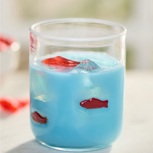 Anthropologie Red Swedish Fish Glass Tumbler Boardwalk - Picture 2 of 2